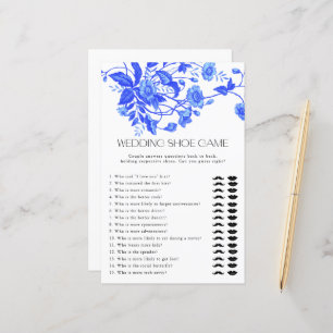 Papier French Toile Floral Mariage Chaussure Jeu nuptiale