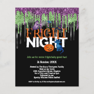 PAPIER   Fright Night Glitzer Tropfen Halloween-Pa