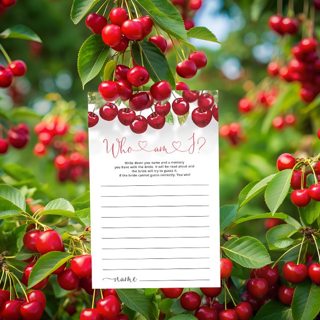 Papier Fruit Qui Suis-Je Jeu De Fête des mariées (Créateur téléchargé)