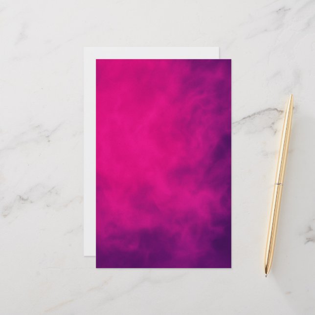 Papier fumé rose néon - Personnalisable (Devant/Arrière en situation)