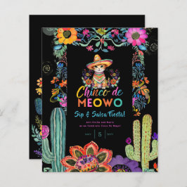 Papier Funny Cinco De Mayo Sip and Salsa Cat FIESTA