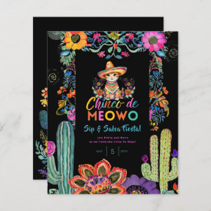 Papier Funny Cinco De Mayo Sip and Salsa Cat FIESTA