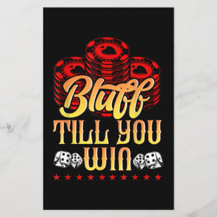 Papier Funny Poker I Loker Poker Bluff jusqu'à ce que v