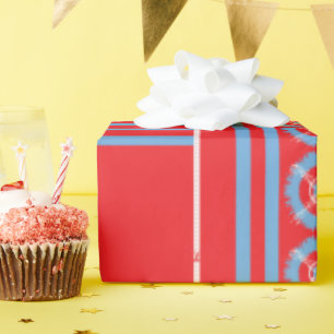 Papier für benutzerdefinierte Umschläge   Rot, Bla Geschenkpapier