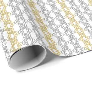 Papier für das Silber- und Gold-Muster Geschenkpapier