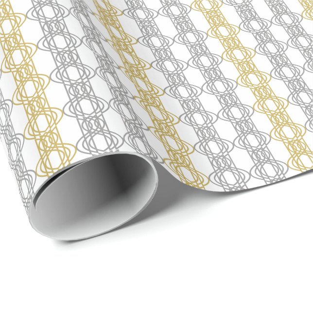 Papier für das Silber- und Gold-Muster Geschenkpapier (Rolleneckpunkt)