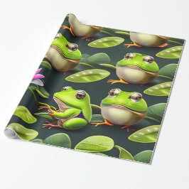 Papier für das Wrapping des Froschdesigners Geschenkpapier