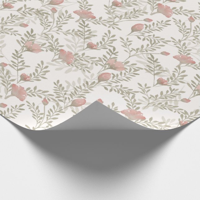 Papier für die Blumenbearbeitung in Farbe und Rost Geschenkpapier (Ecke)