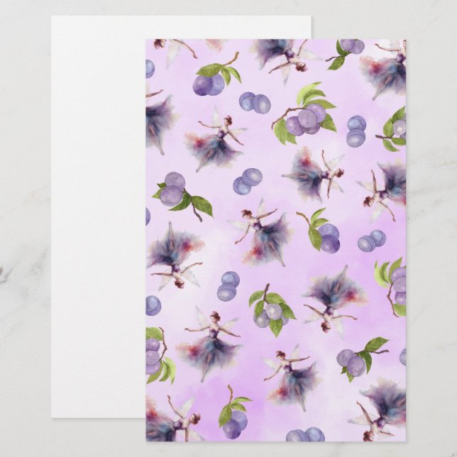 Papier für die Wrap-Seife für zuckerhaltige Pflaum (Vorne/Hinten)