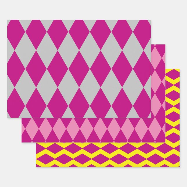 Papier für die Wrapper-Raute aus glattem Diamant (Set)