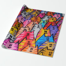 Papier für Geschenk Katzen 05