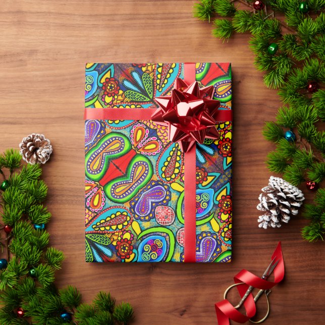 Papier für Handarbeit Geschenkpapier (Feiertagsgeschenk)