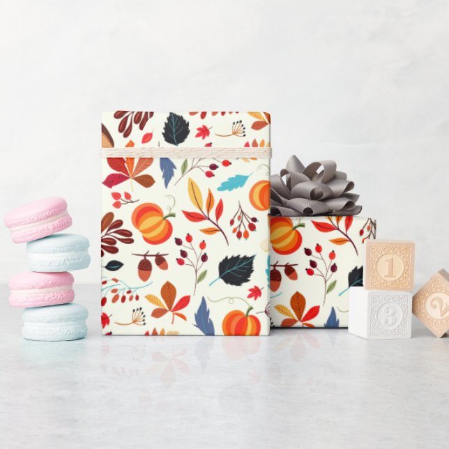 Papier für Herbstmuster Geschenkpapier (Babyparty)