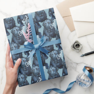 Papier für Labrador-Retriever aus schwarzem Lab Geschenkpapier