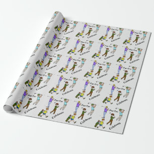 Papier für männliche Golfer aus T-Shirt Geschenkpapier
