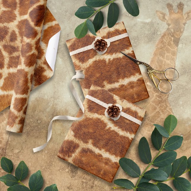 Papier für Tierausdruck Giraffe Geschenkpapier (Von Creator hochgeladen)
