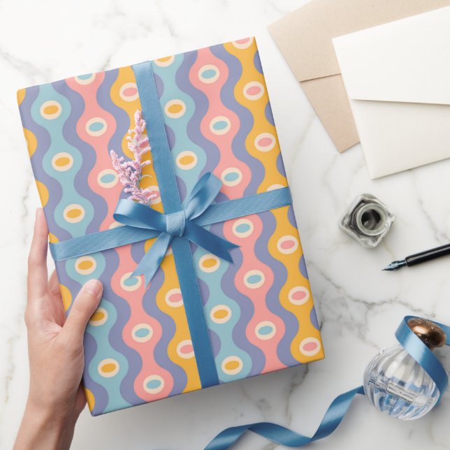 Papier für Weihnachten im Retro-Stil. Geschenkpapier (Schenken)