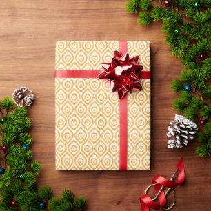 Papier für Weihnachten mit ogee Muster. Geschenkpapier