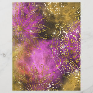 Papier galaxie mandala yoga spirituel abstrait