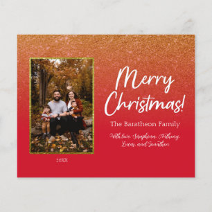 Papier Gamme de photos personnalisées Budget Red Gold Gla