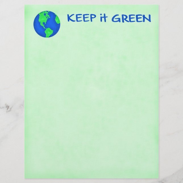 Papier Garder vert Sauver la Terre Environnement Art (Devant)