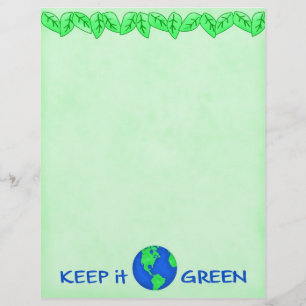 Papier Garder vert Sauver la Terre Environnement Art