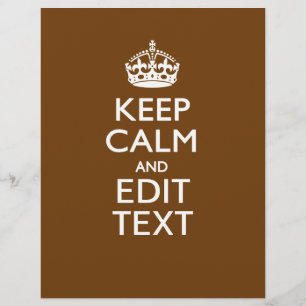 Papier Gardez Votre Calme Et Ayez Votre Texte sur Marron