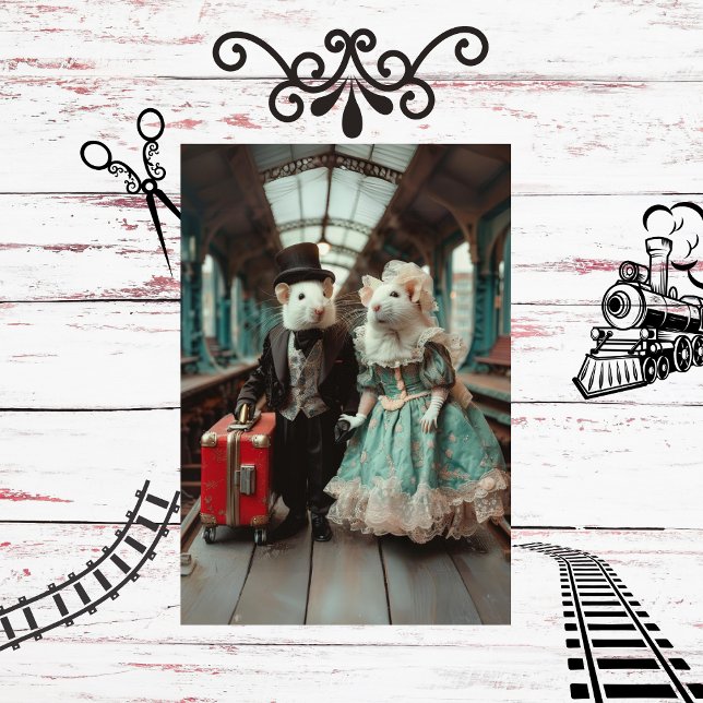 Papier Gare Victorian Mouse Couple (Créateur téléchargé)