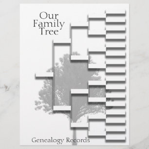 Papier généalogie de l'arbre généalogique de la famille P