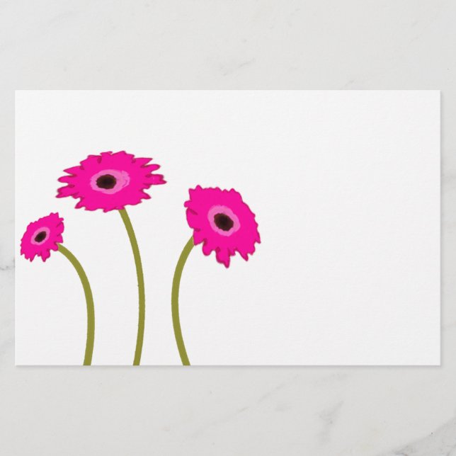Papier Gerber Daisy framboise (Devant)
