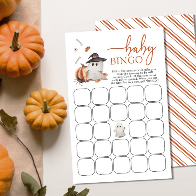 Papier Ghost Baby Bingo Jeu (Ghost Baby Bingo Game
)