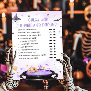 Papier Ghoul Halloween Devinez qui maman ou papa jeu