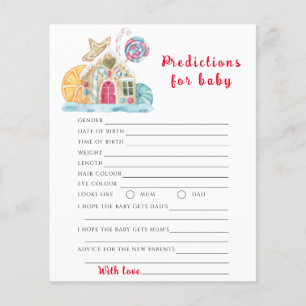 Papier Ginger cookie house - prédictions et conseils pour