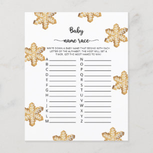 Papier Ginger cookies Baby name race game