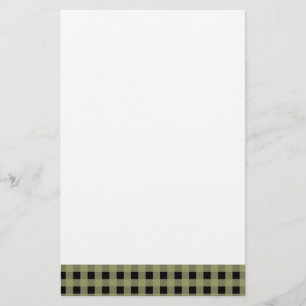 Papier Ginham Acocado et Black