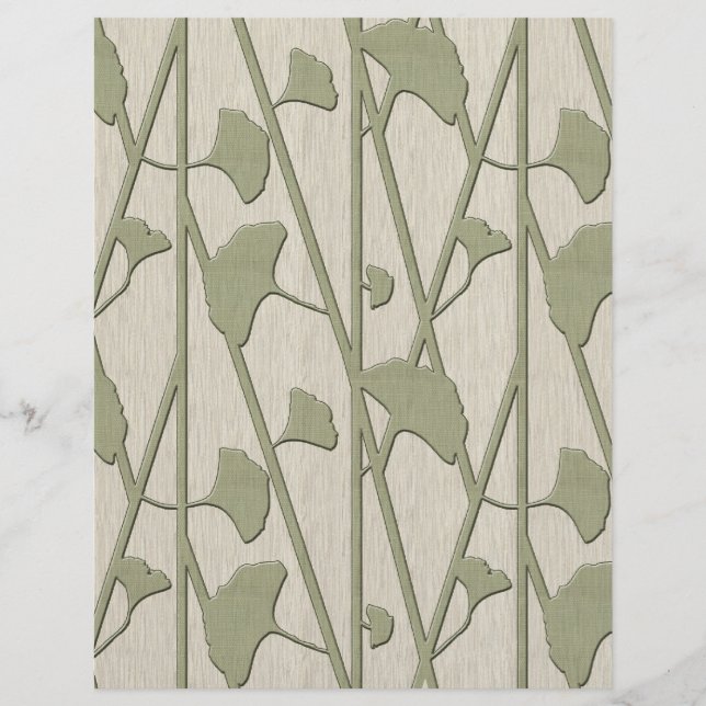 Papier ginkgo biloba (Devant)