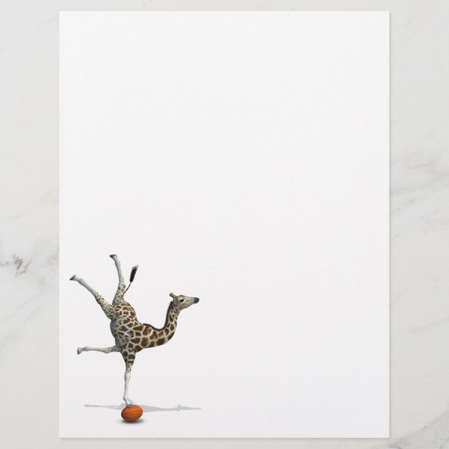 Papier Girafe en équilibre (Devant)