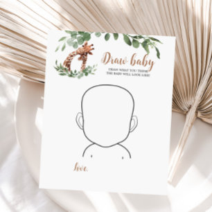 Papier Giraffe Draw jeu bébé