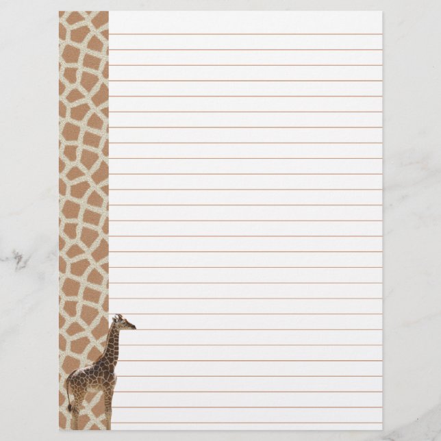 Papier Giraffe fixe (Devant)