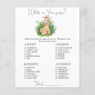 Papier Giraffe sauvage - Whats dans votre jeu de bourse