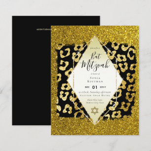 Papier Glam BAT MITZVAH Girly Gold Parties scintillant Po