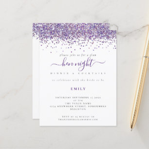 Papier Glam Budget Purple Parties scintillant Hen Night I