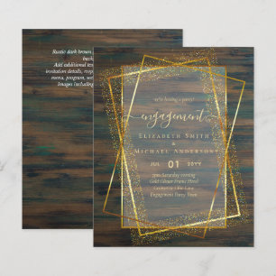 Papier Glitzy Glam ENGAGEMENT Partie Invitations BUDGET