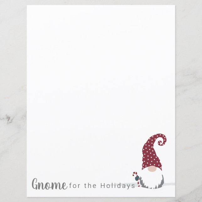 Papier Gnome for the Holidays Design scandinave (Devant)