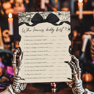 Papier Gothic Spooky Little Boo Qui Connaît le mieux Papa