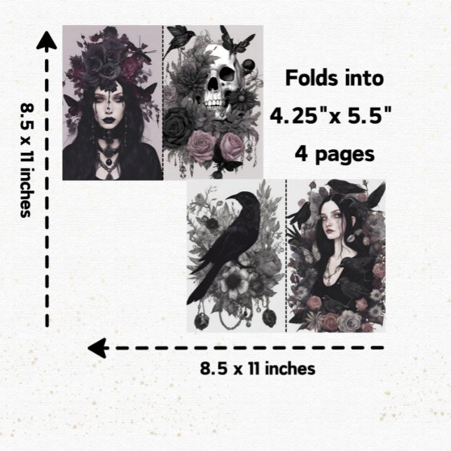 Papier Gothique Girl Goth Junk Scrapbook (Créateur téléchargé)