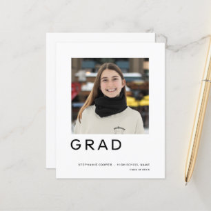 Papier Grad du budget - Diplôme photo simple Faire-part
