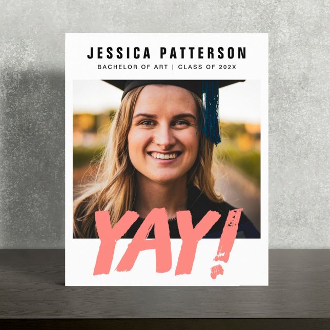 Papier GRAD personnalisable "YAY!" diplôme d'études Annou (Créateur téléchargé)