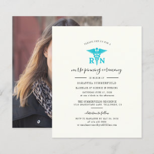 Papier Graduation 2024 Photo Nurse Pinning Invitation