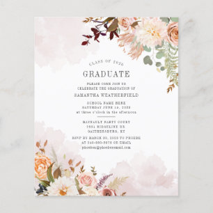 Papier Graduation 2025 Floral Grad Party Invitation